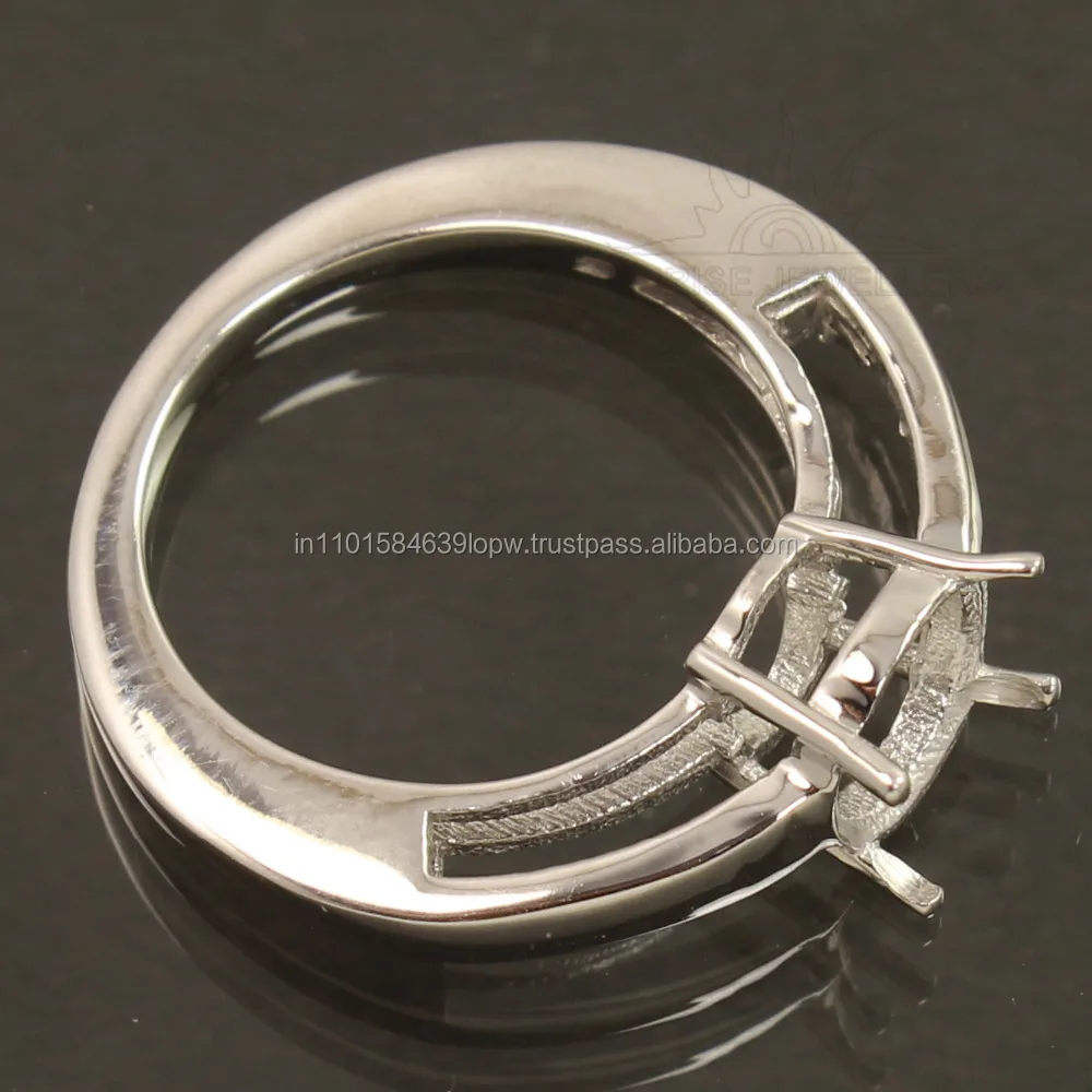 Antique Art Deco 8x10 mm Oval Shape Stone 925 Sterling Silver Wedding Engagement Bridal Solid Natural Diamond Rings