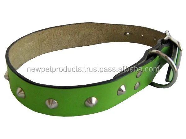 Designs dog Collar leather brass stud pet collars and leads wholesale custom design