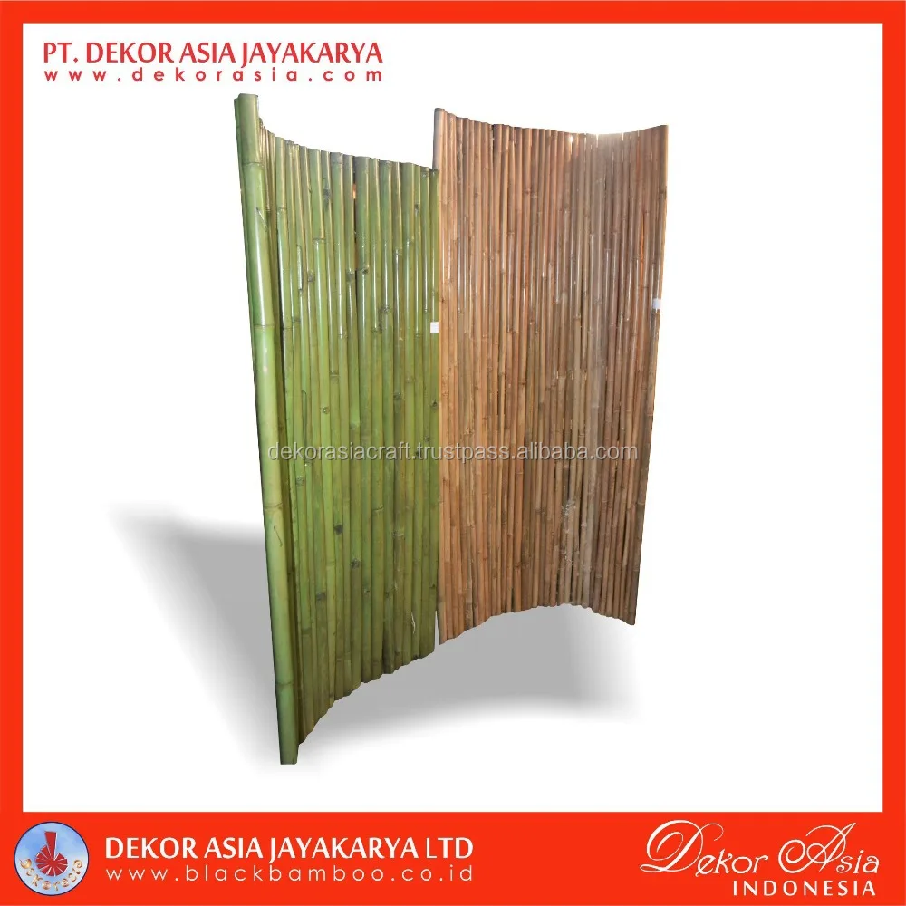 Bamboo Fence Fence Roll Pole - Bamboo Natural Green Nature Pressure Treated Wood