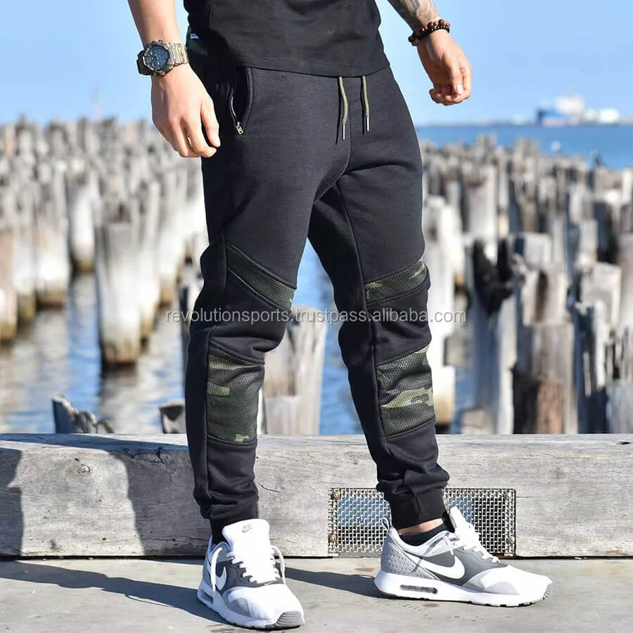 Sweat pants Charcoal / Camo with Digital Sublimation 2018 New Hot Designs