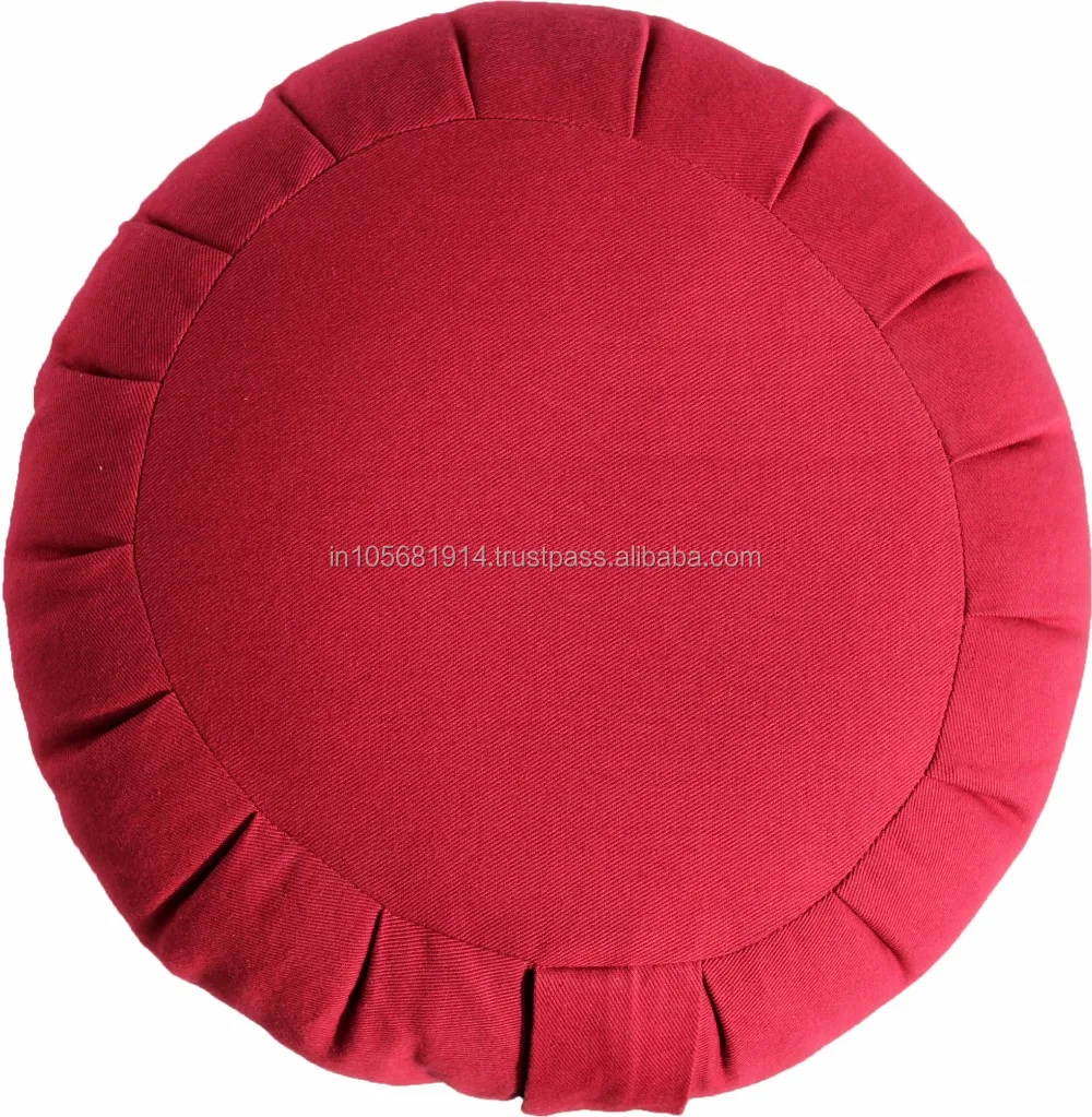 Zafu Cushion For Yoga Meditation Postures With Washable Outer Cover Best Quality Cushion Buy at Minimal Price