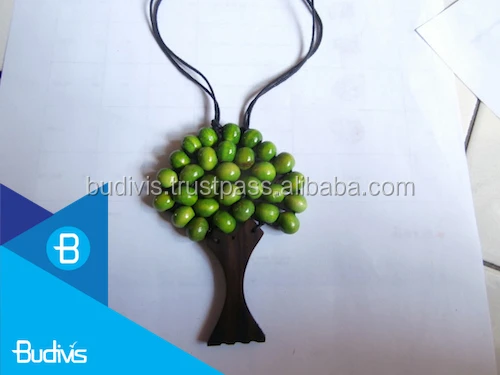 Wooden Jewelry Tree Necklace