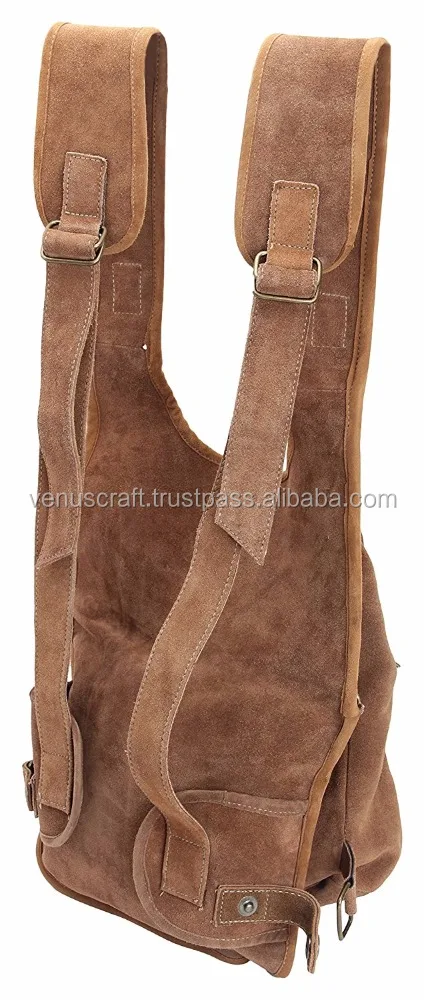 100% Genuine Full Grain Leather Travel Bag Backpack Portable Daily Use with Handle Vintage Style Hot Item