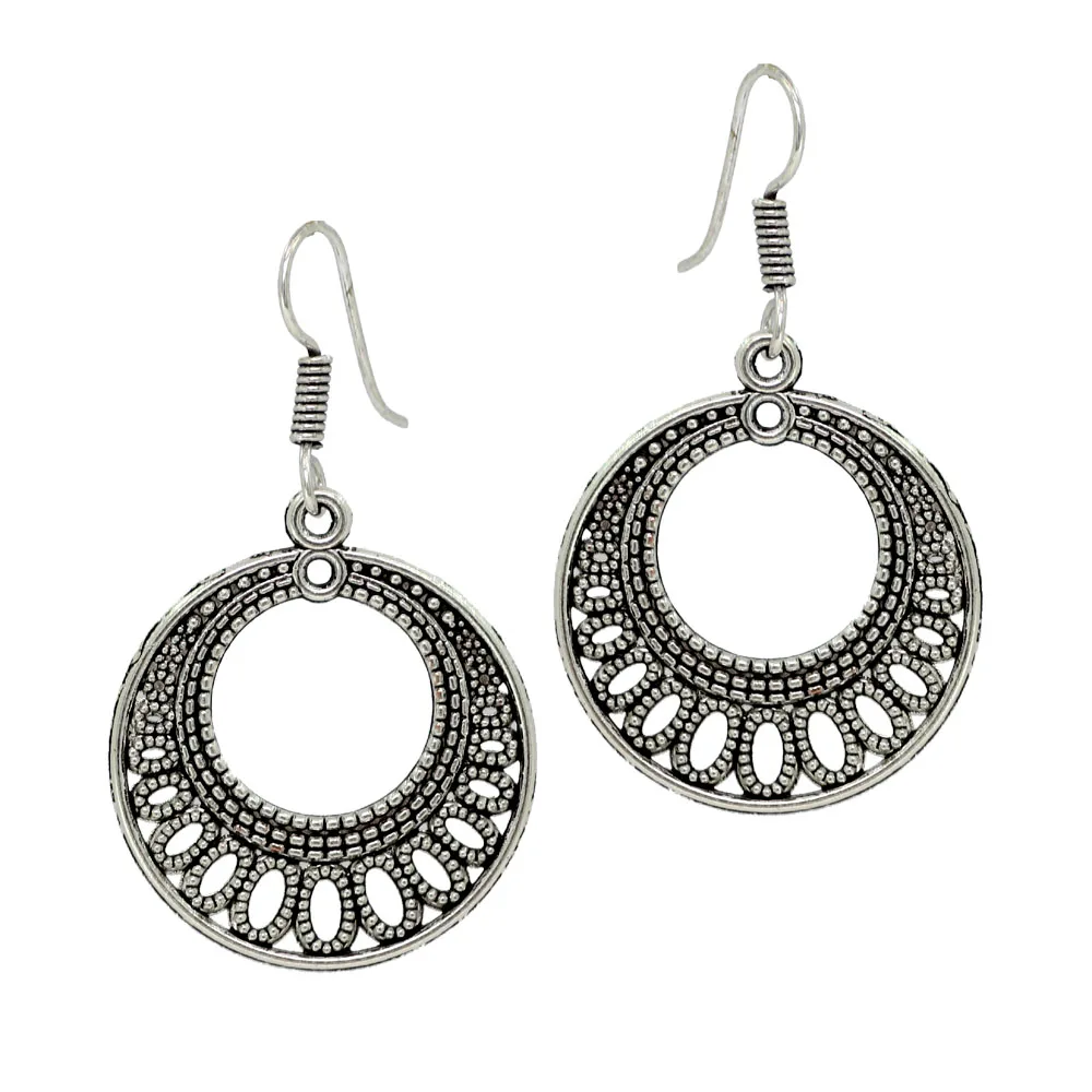Jaipur Mart Wholesale Oxidised Earrings Silver Plated Jewelry Indian Traditional Design Dangle Earring for Fashion Women & Girls