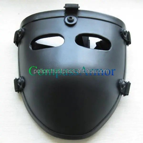 
NIJ IIIA 9mm and .44 protection Aramid Half Bulletproof Face Mask 