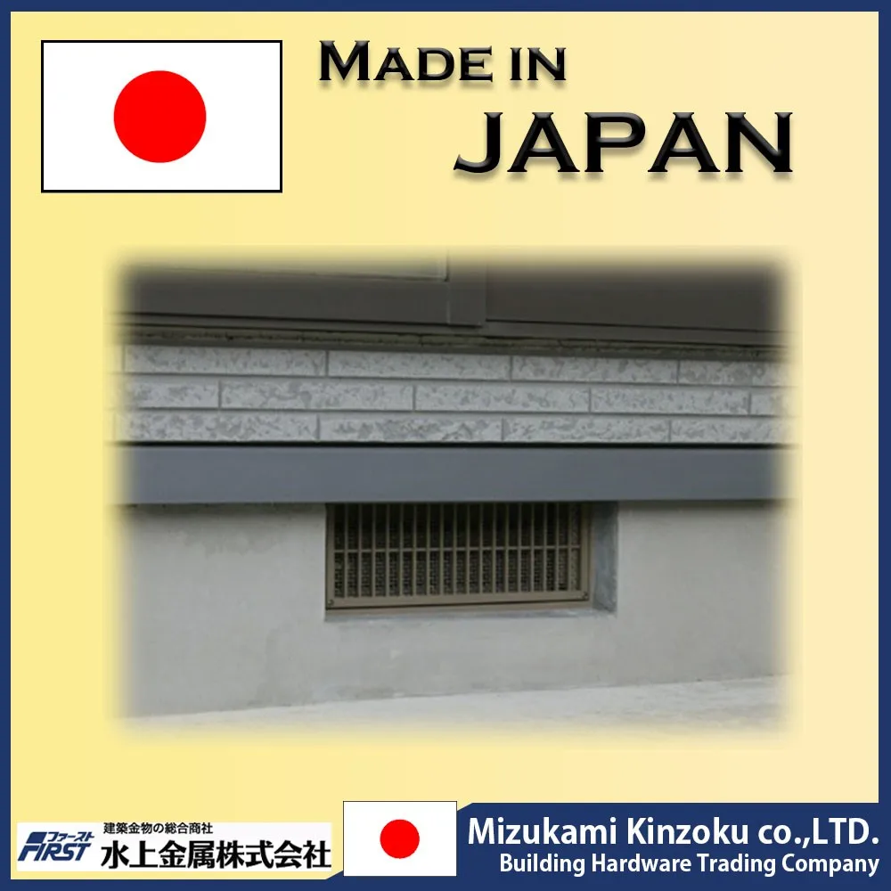 Automatic vent louver with temperature actuated automatic damper made in Japan