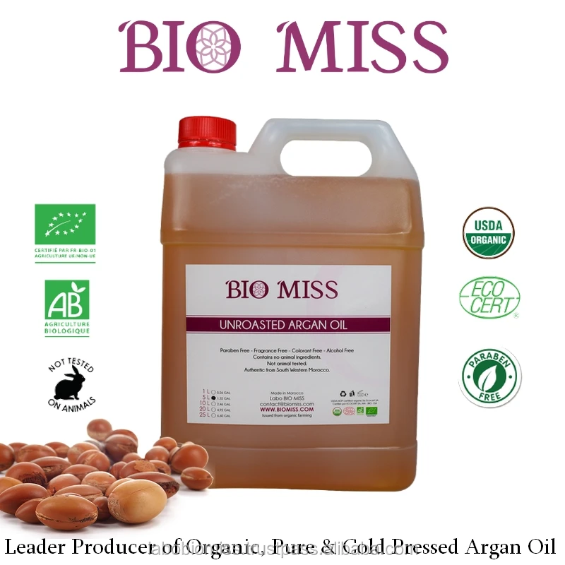 Марокканское органическое аргановое масло для ухода за кожей оптом-чистое холоднопрессованное переносное масло-ECOCERT USDA MSDS