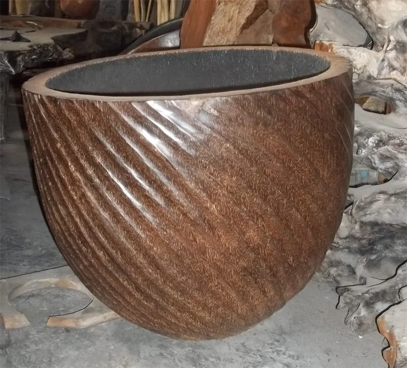 Wooden Bali Vases