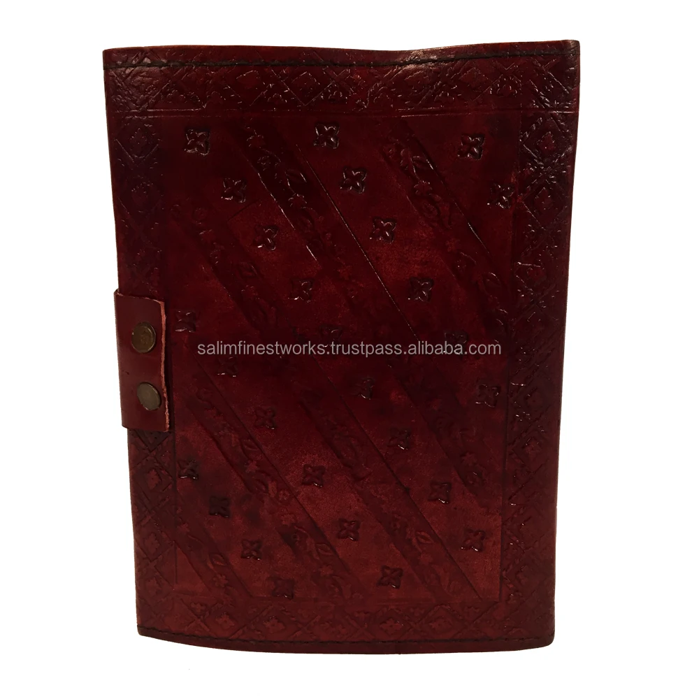 Handmade Tree of Life Tooled Leather Blank Journal Diary Notebook Book Brown Beautiful Book