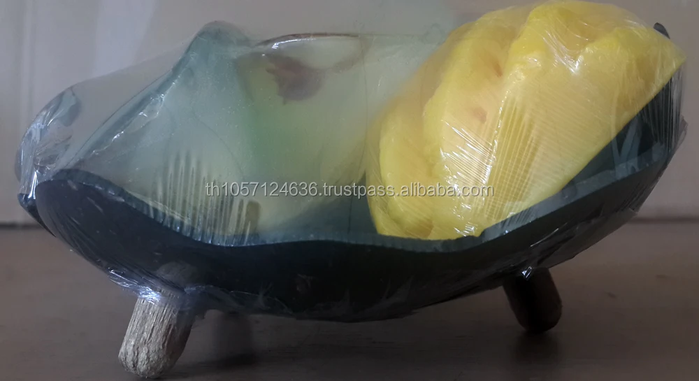 Coconut shell with Fruit and Flower shape soap gift set