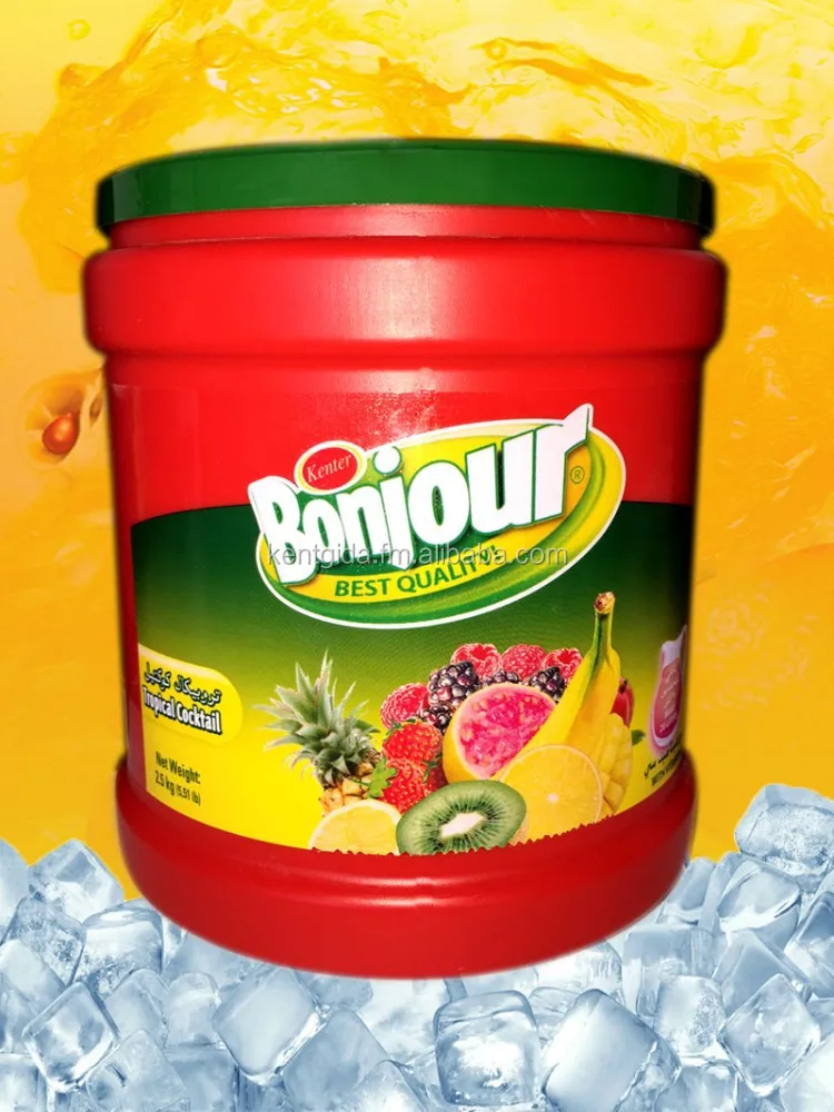 
BONJOUR 2500 gr Cocktail Plastic can powder drink 