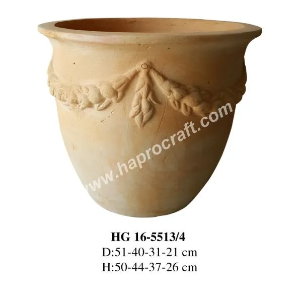 Set of 2 Vietnam Terracotta pot for planter flower pot, garden supplies decorations for home