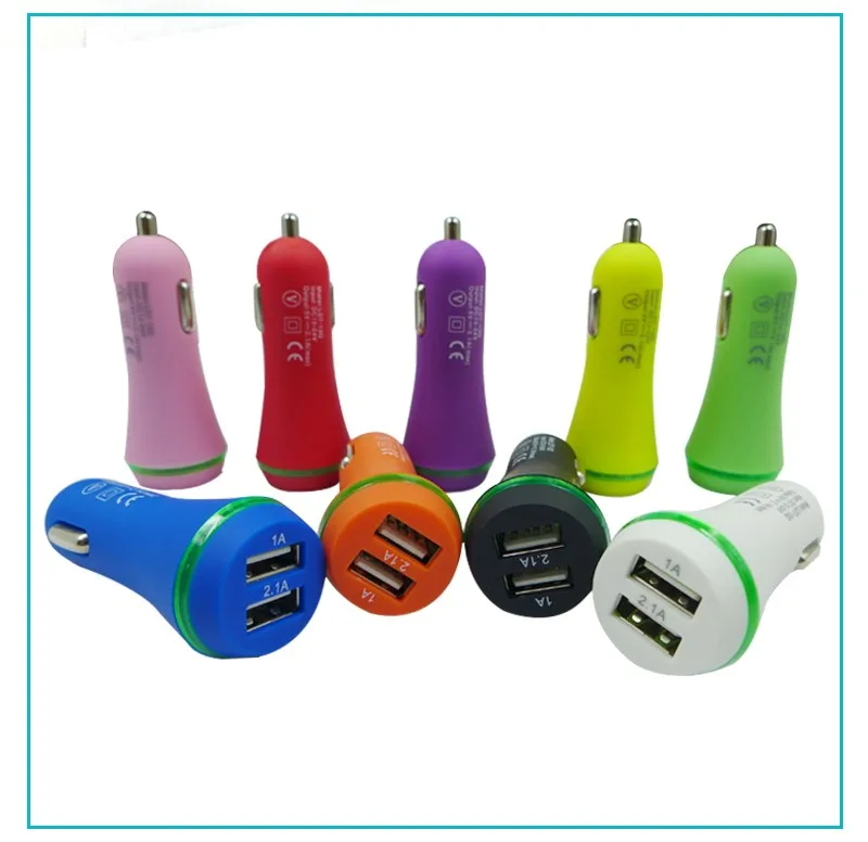 Зарядное usb-устройство для автомобиля 5 В 2 1 А 12 24 usb-порта со светодиодной