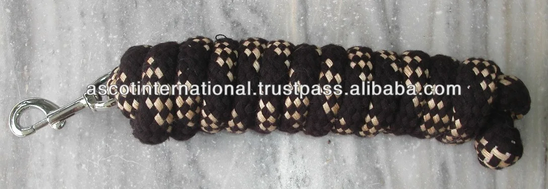 Horse accessories Head Collar Halter with Lead Rope cotton Equestrian riding Equipment durable custom logo wholesale portable