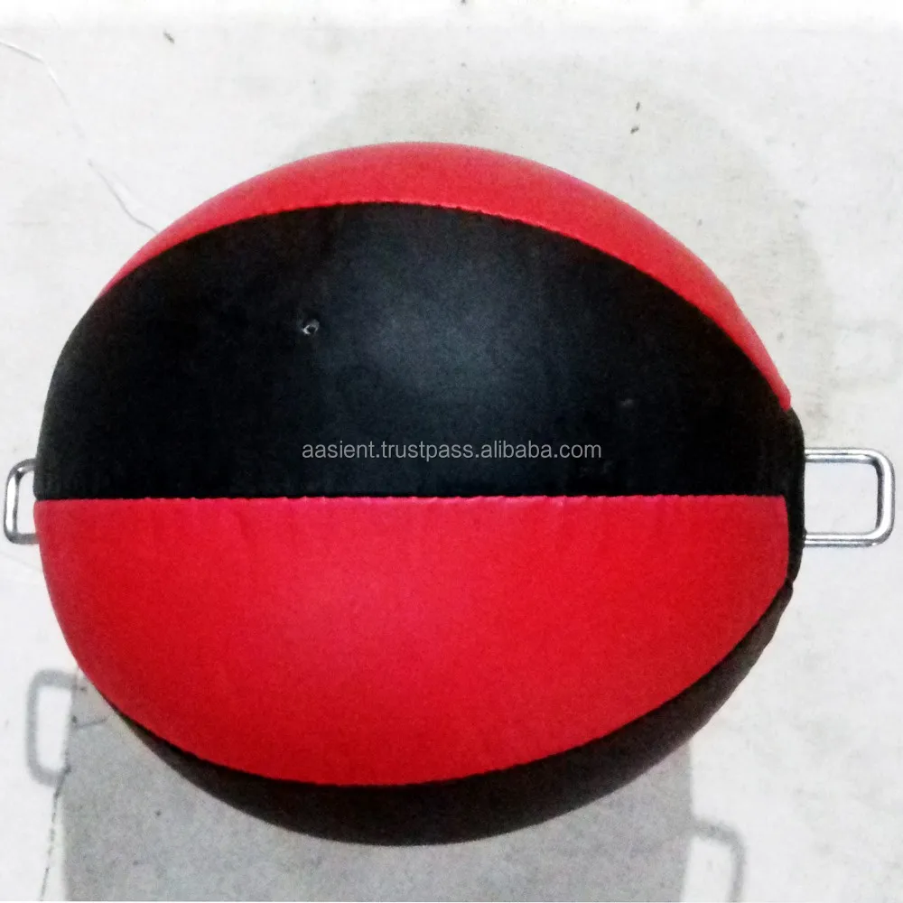 High Quality Leather Boxing Speed Bag MMA Double End Dodge Ball Punching Training