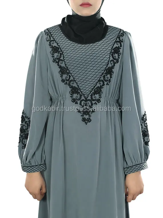 Elegant Embroidered Abaya, Casual & Daily Wear, Dubai Fancy Dress, Ethnic Islamic Hijab Clothing, Muslim Women Maxi Popular.