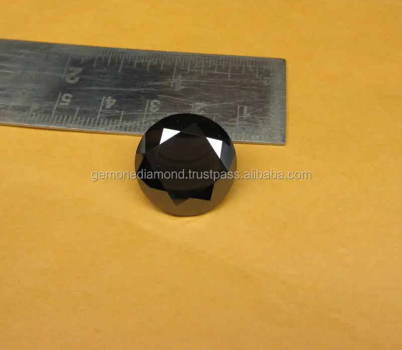 Excellent Quality Round Brilliant Cut Black Loose Moissanite Synthetic Diamonds,Black Moissanite Price Per Carat
