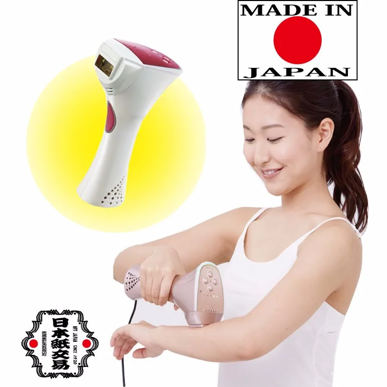 High quality and popular shaver and flash hair removal device with superior durability made in Japan