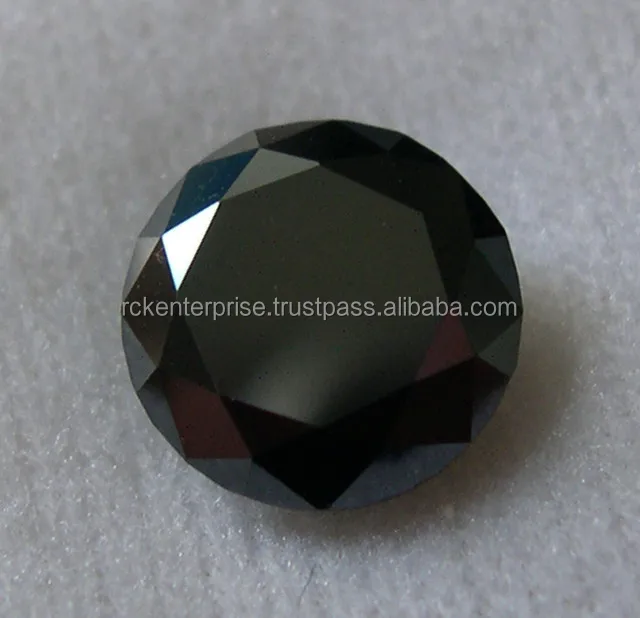 5.00 Carat Natural Loose Black Round Brilliant Cut Diamonds lot