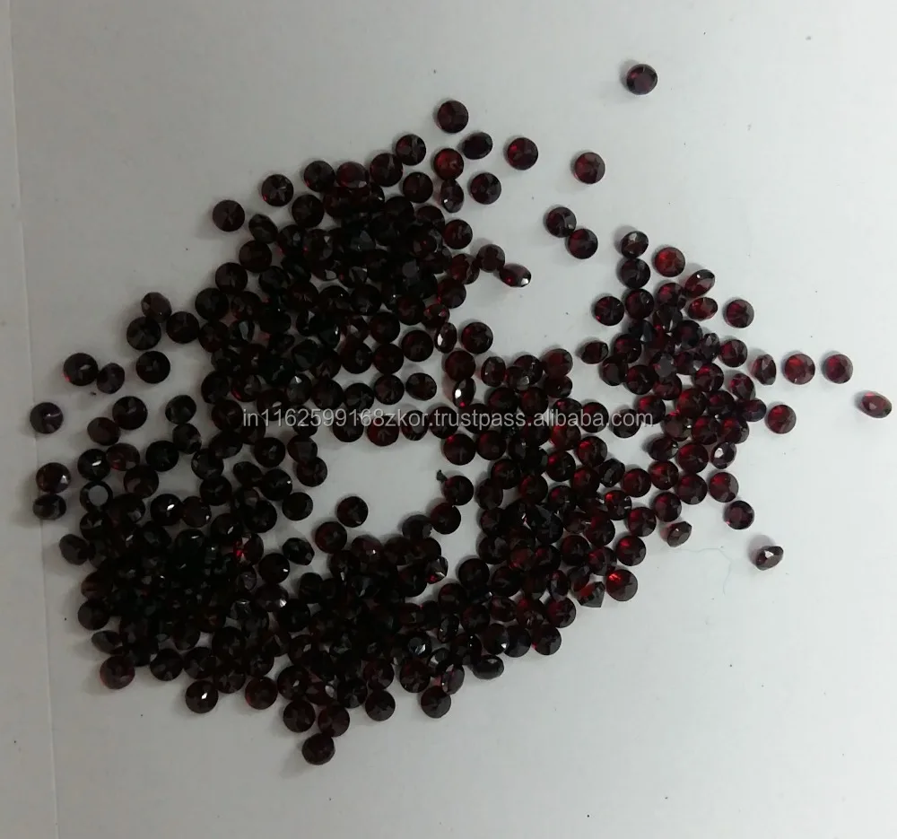 Finest top most quality natural garnet loose gemstones semiprecious red dark color round shape in all shapes and sizes