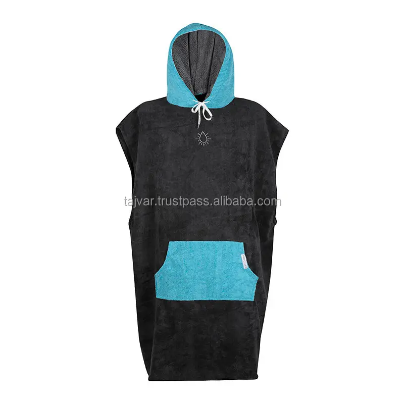 Hot sales Latest design popular Beach Cotton Terry toweling & Velour terry Ponchos