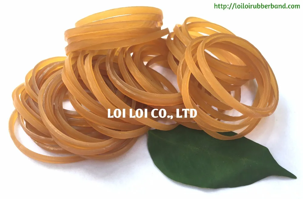 Brown natural Elastic Rubber Band large size / 100% Latex Rubber bands Promotional Customized color Rubber Bracelet Wrist bands