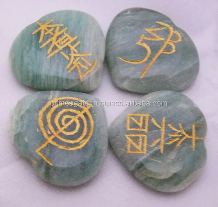 Latest Green Aventurine Heart REIKI Set | Prime Agate Exports| From India