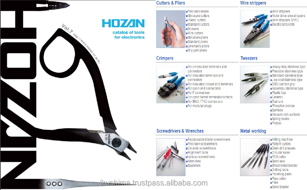 Reliable pliers hand tool Pliers with High-precison made in Japan by HOZAN