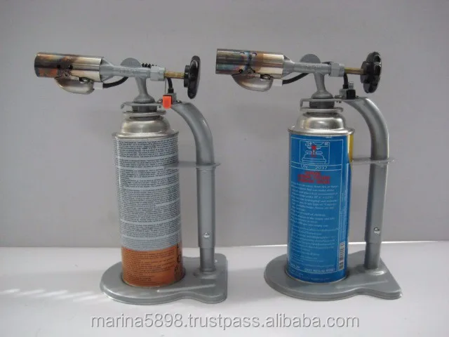 HANDS FREE POWER TORCH (Blow torch) / Butane gas cartridge auto release button, Piezo ignition, / Culinary torch