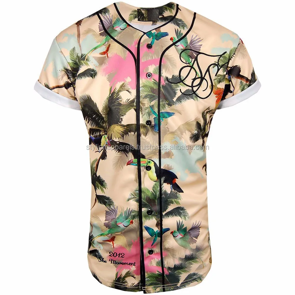 
Wholesale sublimation baseball jerseys with customization 