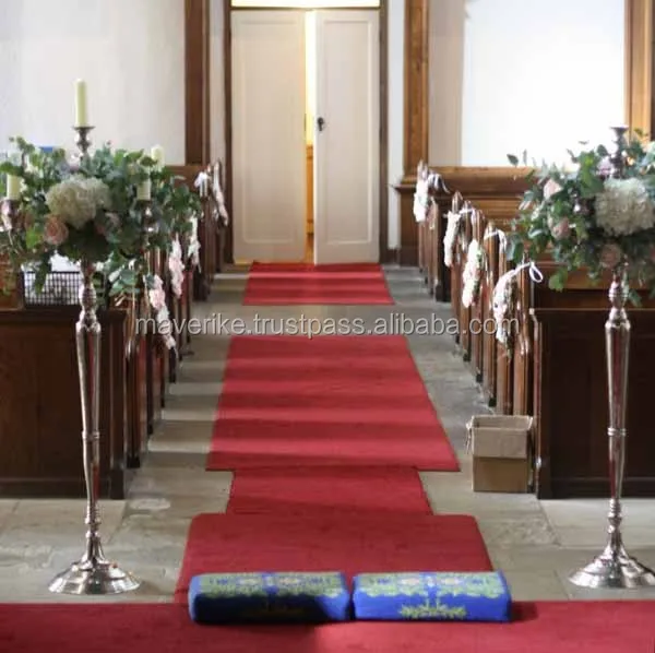 Tall Silver Plated Aluminum Floor Candelabra For Church Home And Wedding Decoration Handmade 5 Arms Candelabra