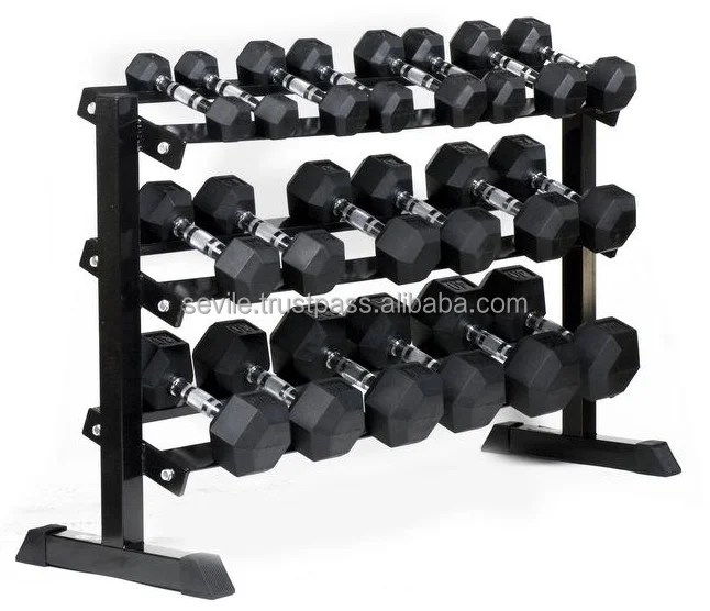 Neoprene Dumbbell Set with rack