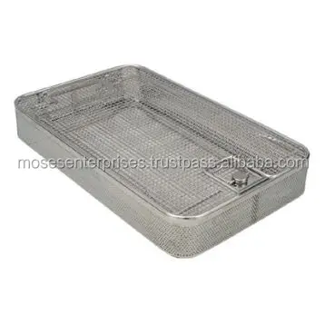 Surgical Stainless Steel Autoclave Sterilization Box wire mesh sterilization Trays