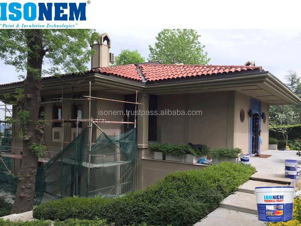 ISONEM THERMAL PAINT (Thermal Insulation, Heat Insulation Paint for Exterior and Interior Wall) - 10 LITERS SIZE