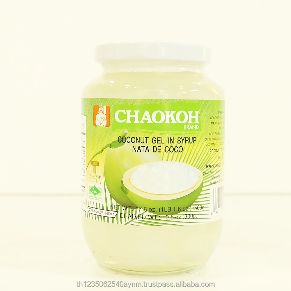 
CHAOKOH Coconut Gel (Jelly) in Syrup (500 g) 