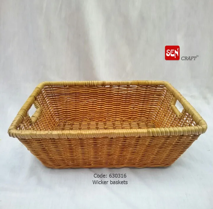 
Wicker storage basket 