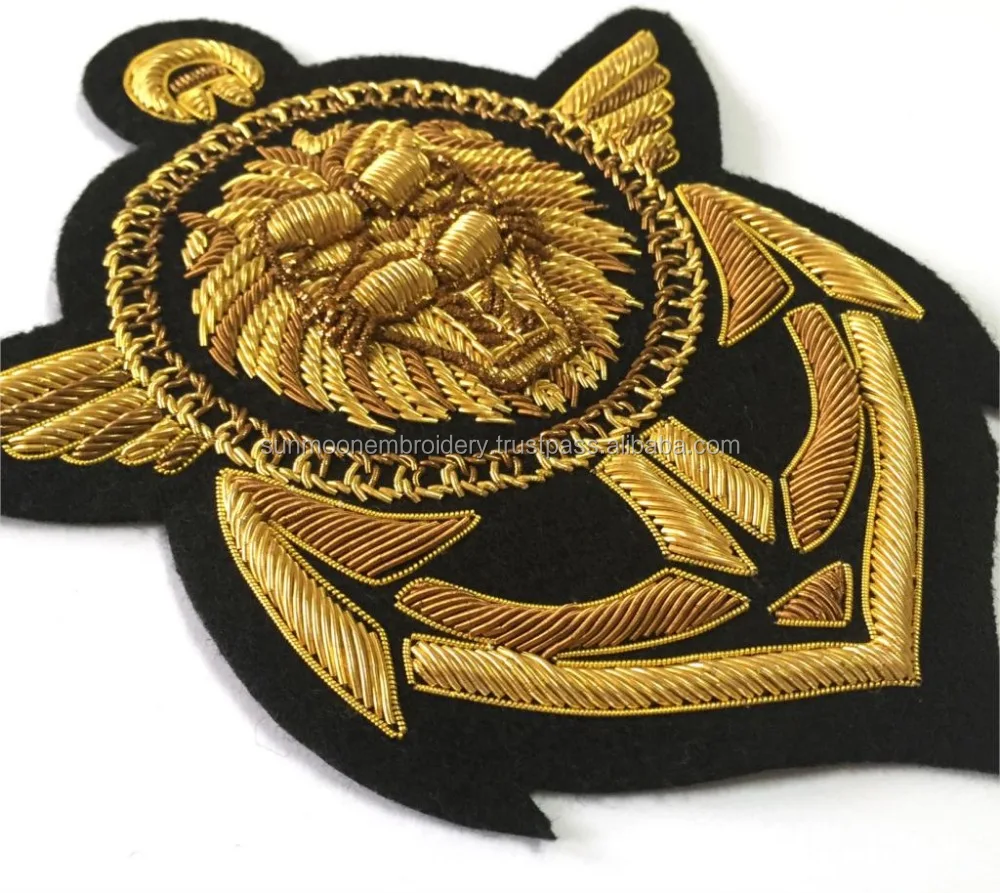 США Блейзер крест патч ручная вышивка слитка проволока