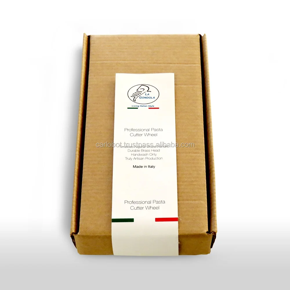 
Double Pasta and Ravioli Cutter Wheel, 2 Separate Blades, 1 Festooned and 1 Smooth, Timeless Natural Wood Handle and Durable Bra 