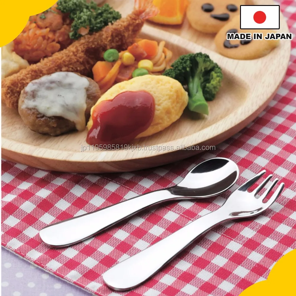 Easy to use silverware kinds of spoon and fork for children