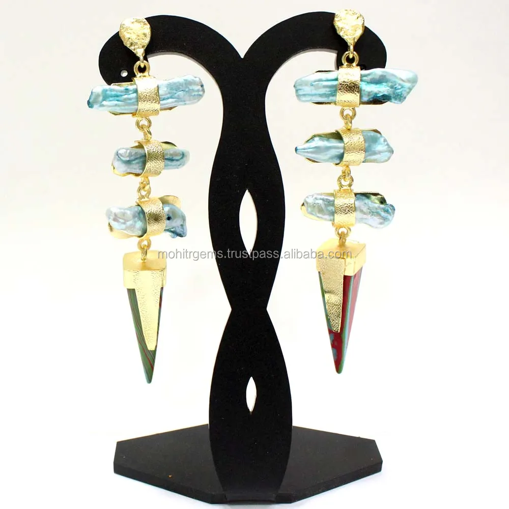Viva Pearl Along With Casting Cap Beautiful Vintage Statement Earring