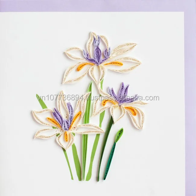 Flowers Quilling card handmade Viet craft