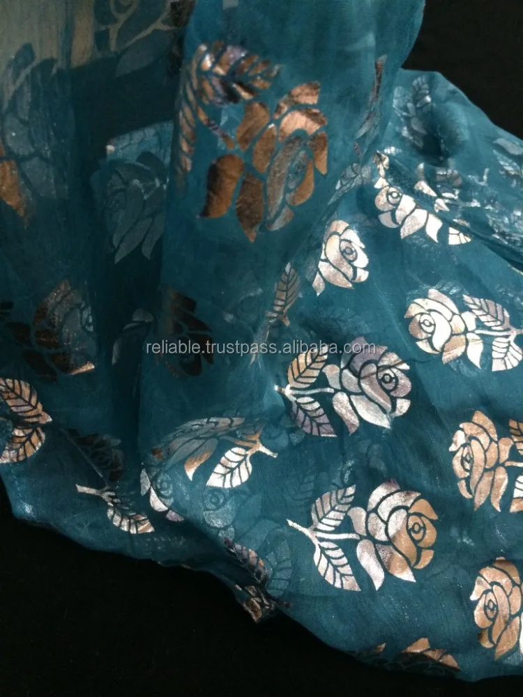 2022 Best Selling Handmade Custom Design Ladies Scarf Soft Comfortable Shiny Multi Colour Scarves By Indian Manufacturer