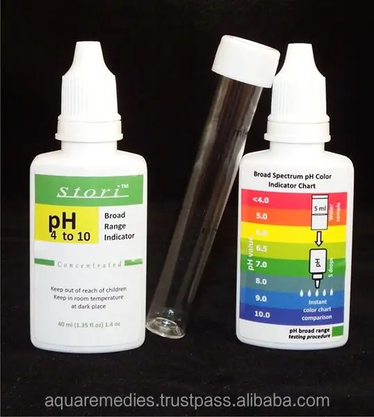 Aquarium water test kit - broad spectrum pH color - Simplified manual procedure with 160 tests