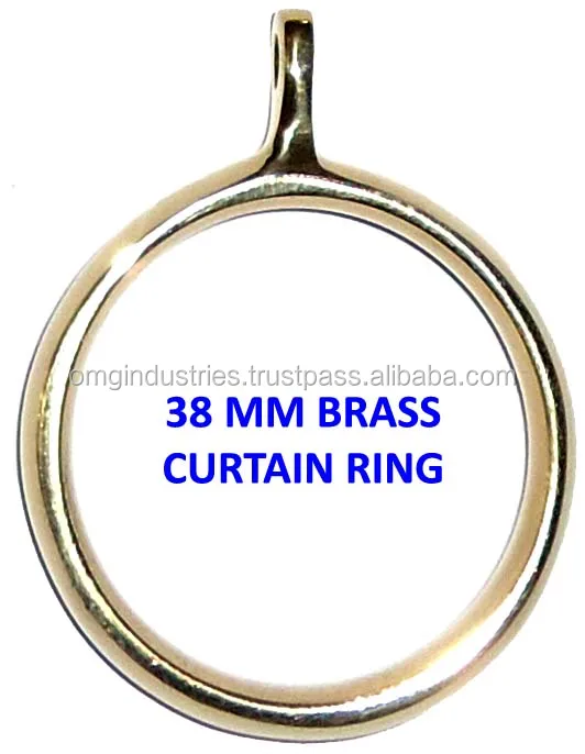 OMG Industries  Curtain Ring Solid Brass Curtain Ring Accessories metal curtain rod ring