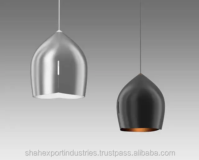 Modern Mini Pendant Lampshade Ceiling Light With Satin Bell Metal Glass Cover Chandelier Shade Simple & Elegance For Decoration
