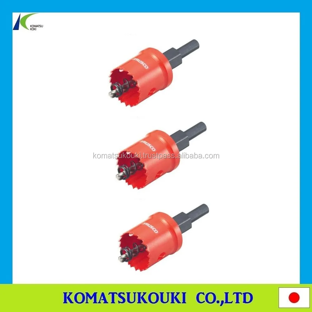 Newest TRUSCO carbide hole saw Metacore Triple made in Japan, dual hole cutter for deep holes and pipes is available