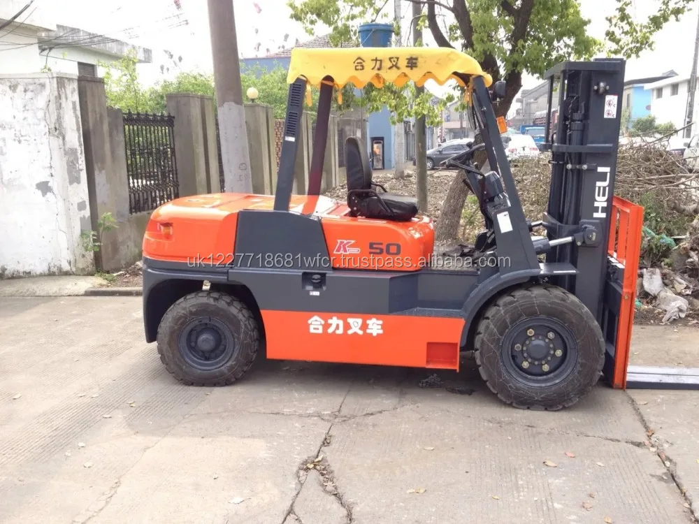 high quality new price 5ton Heli cpcd50 forklift for sale in shanghai yard