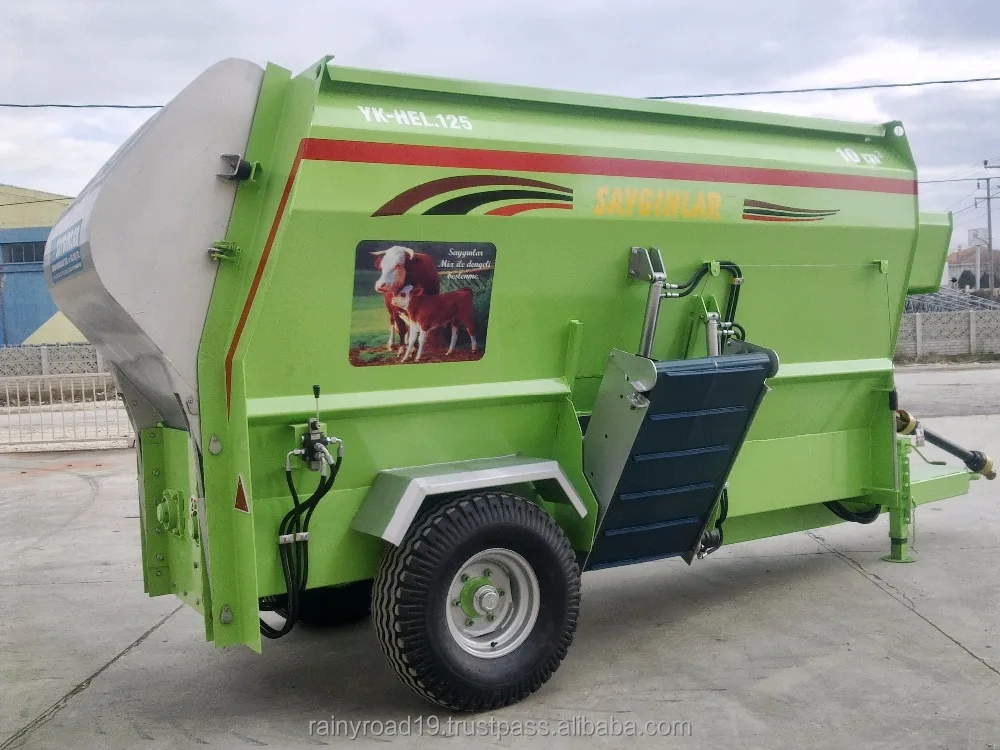 10m3 Feed Mixer Wagon Horizontal Auger High Quality  Animal Feed Pellet Machine for Farms