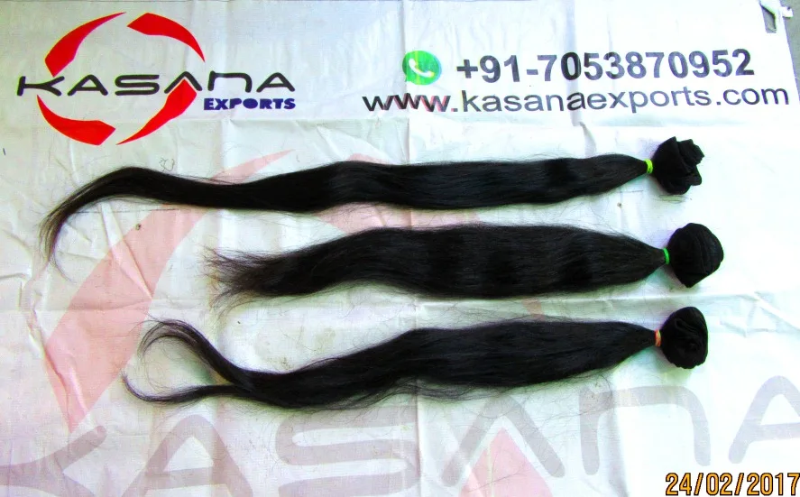 
100% Pure Raw Indian Hair Directly from india virgin temple Remy hair from india Chennai 