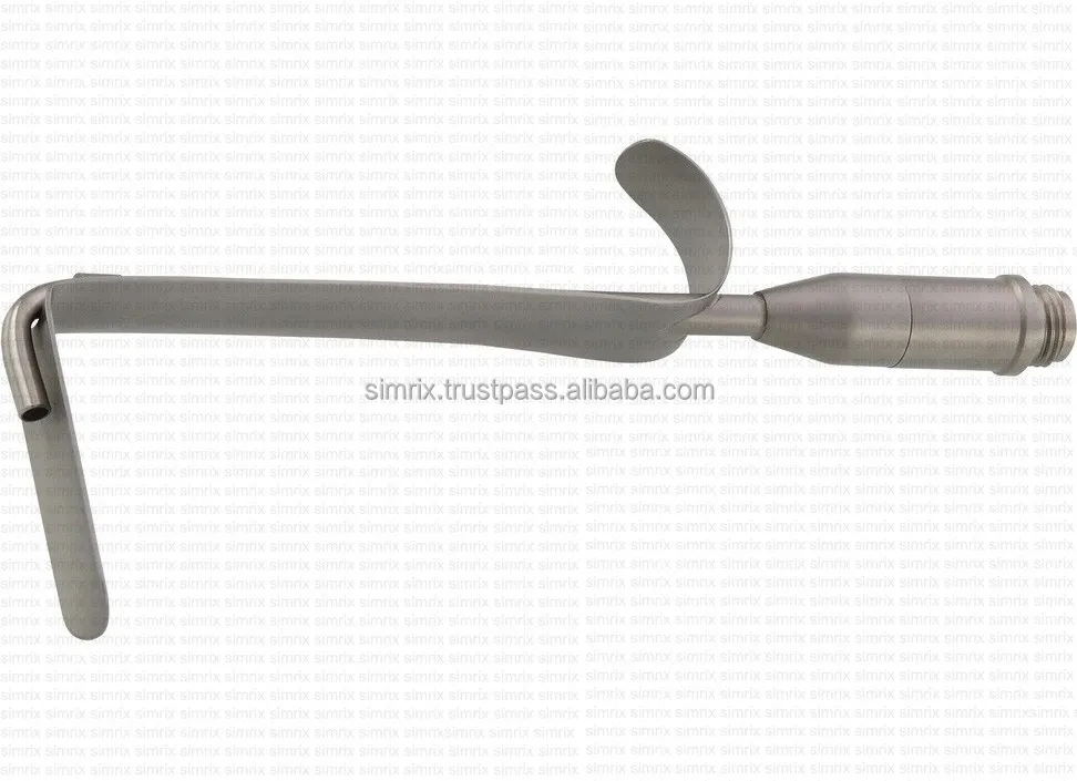 
CONVERSE Blade-Nasal Retractor 20mm x 10mm wide with Fiber optic light guide , Plastic Surgery Instruments, SIMRIX 